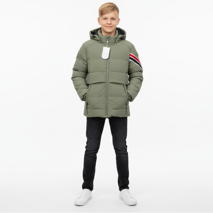 Kid's Puffer Jacket with Hood