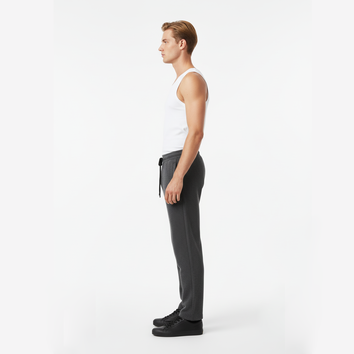 Men’s Dark Grey Loose-Fit Joggers